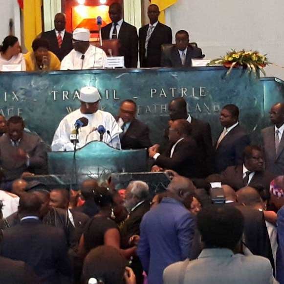 SDF parliamentarians in action at the National Assembley